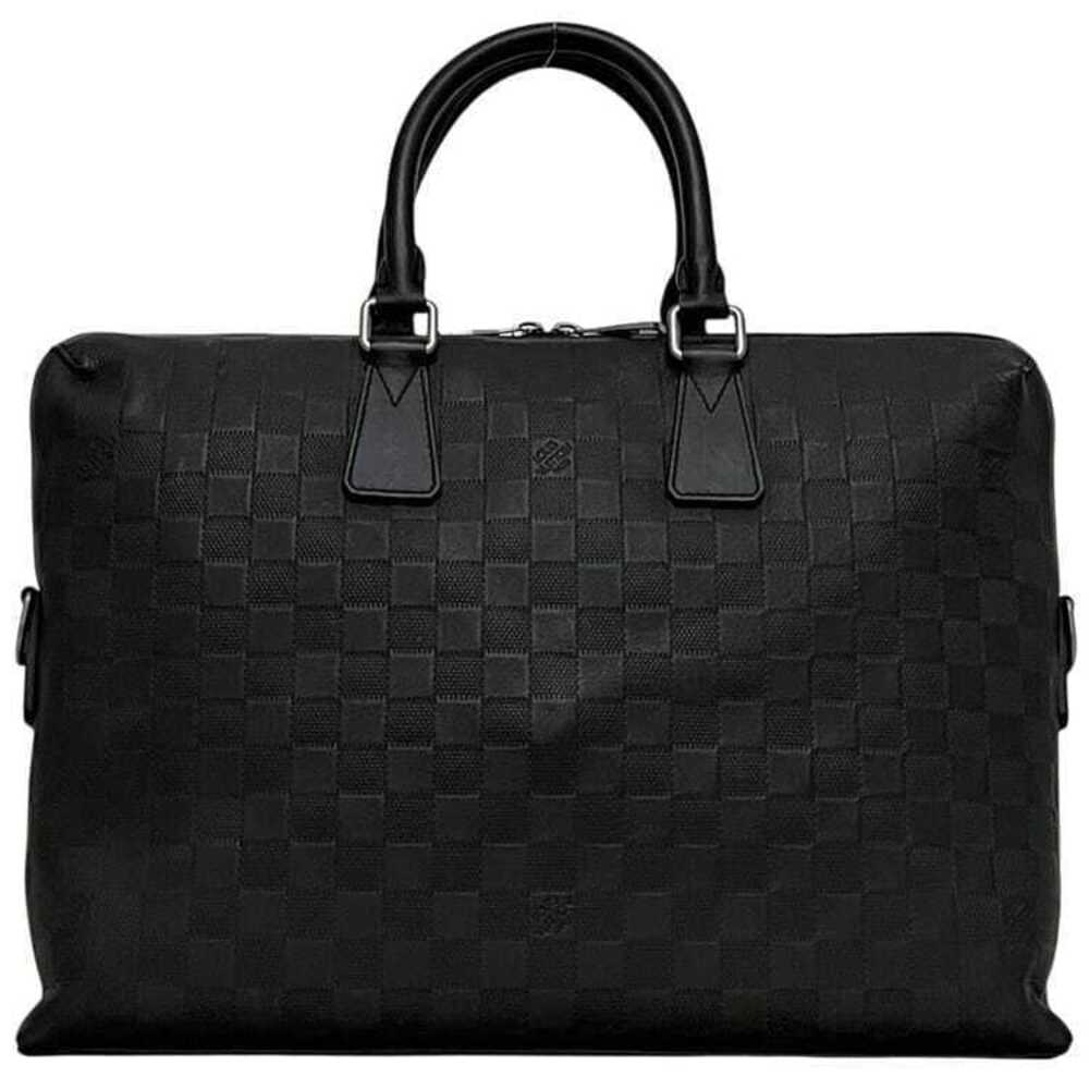 Louis Vuitton Porte Documents Jour Black Damier Infini Bag Business Briefcase